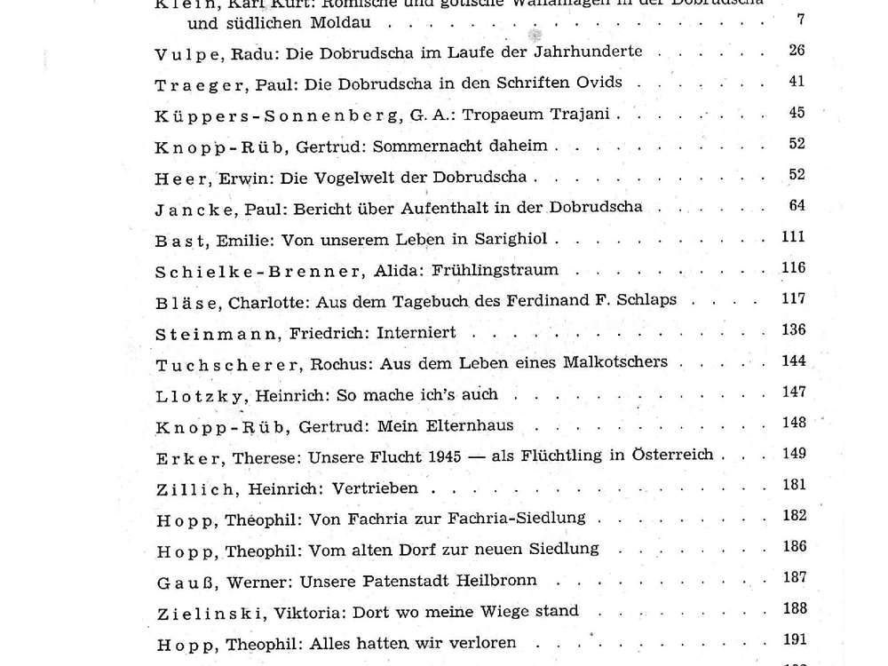Inhaltsverzeichnis