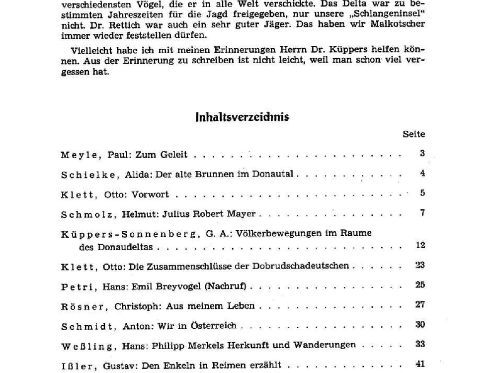 Inhaltsverzeichnis