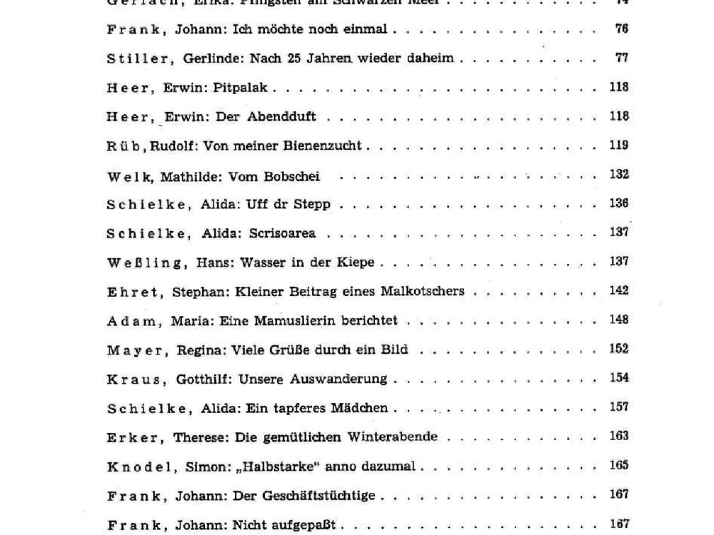 Inhaltsverzeichnis