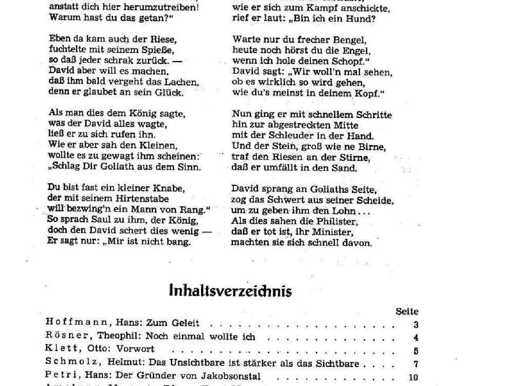 Inhaltsverzeichnis