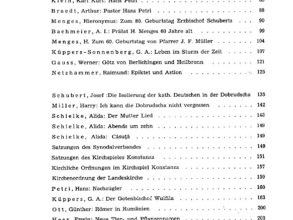 Inhaltsverzeichnis