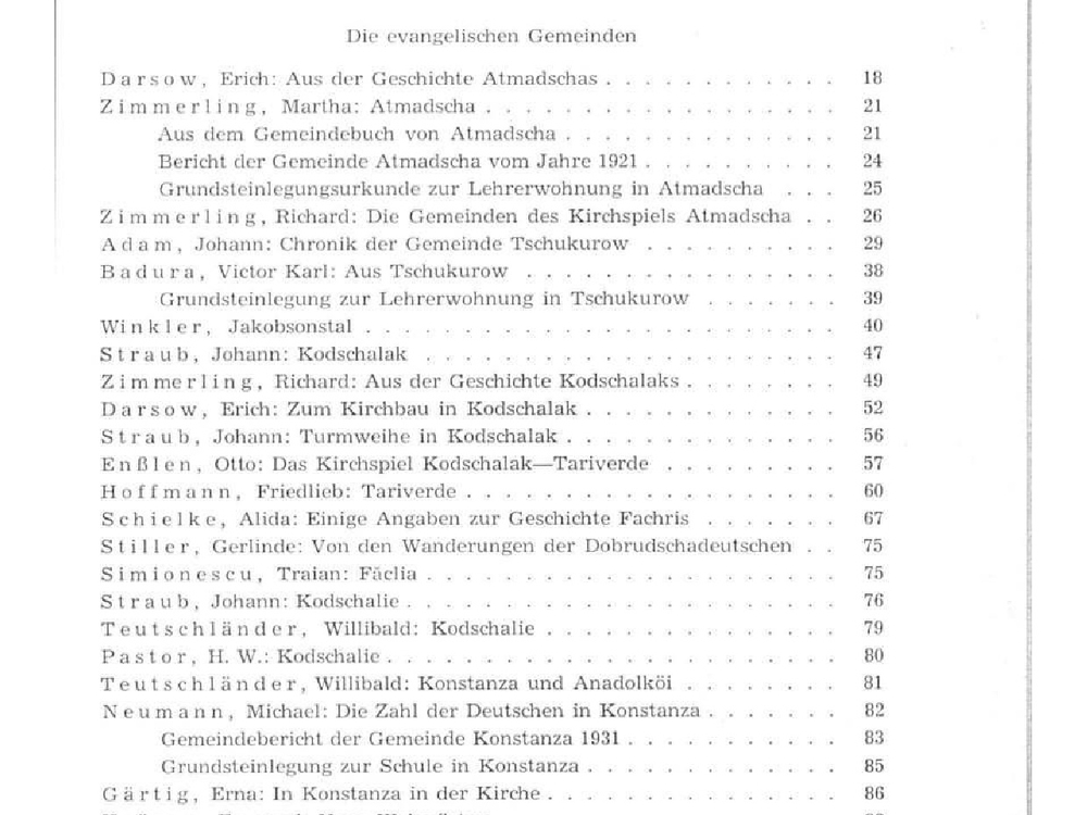 Inhaltsverzeichnis