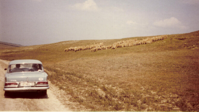 Fahrt durch bessarabische Landschaft