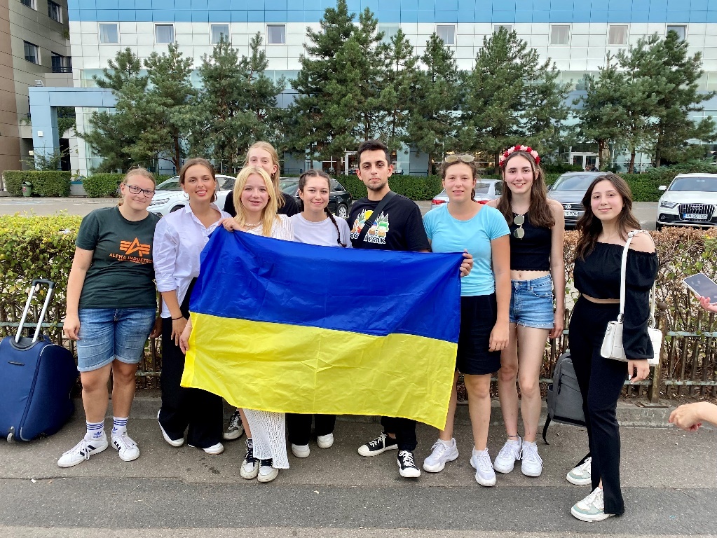 Verabschiedung unserer ukrainischen Freunde in Bukarest.