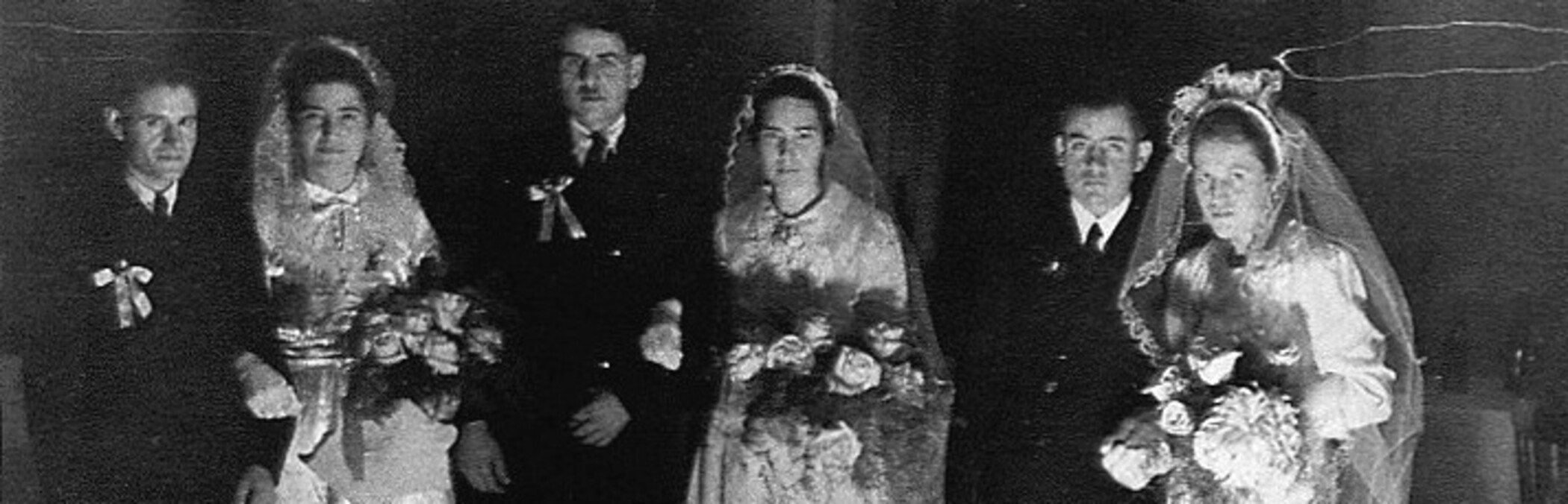 Dreifache Hochzeit im Schloss Werneck am  20.12.1940