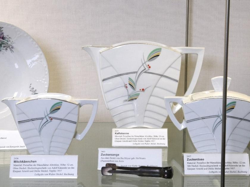 Dreiteiliges Kaffeeservice in unserem Museum